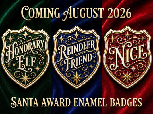 Santa Award Enamel Pins- COMING SOON