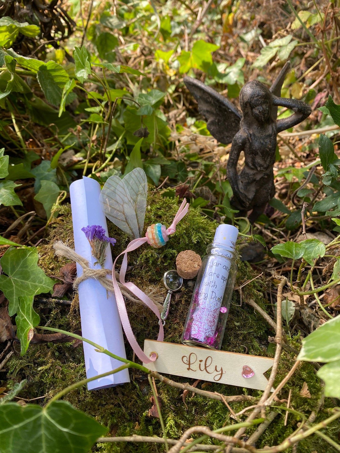 Tooth Fairy Letter gift box! Woodland Fairy Custom Tooth Fairy Kit includes: Personalised Fairy Letter, Fairy Dust, Fairy Wings, bottle