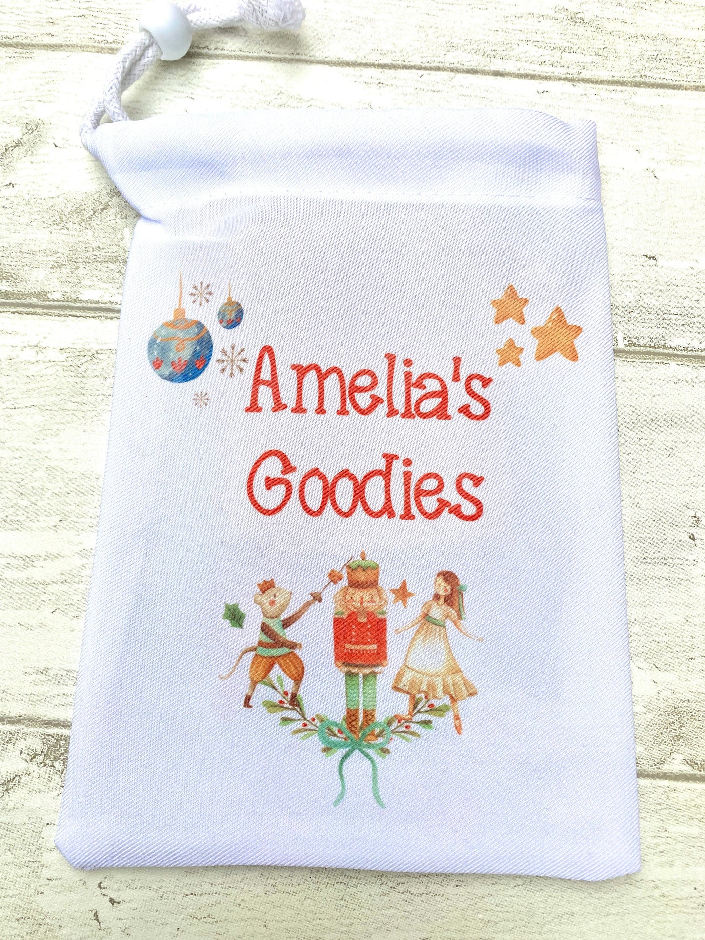 Personalised Christmas Gift Bag- perfect for stockings, Christmas Eve Boxes, Xmas Tree Presents