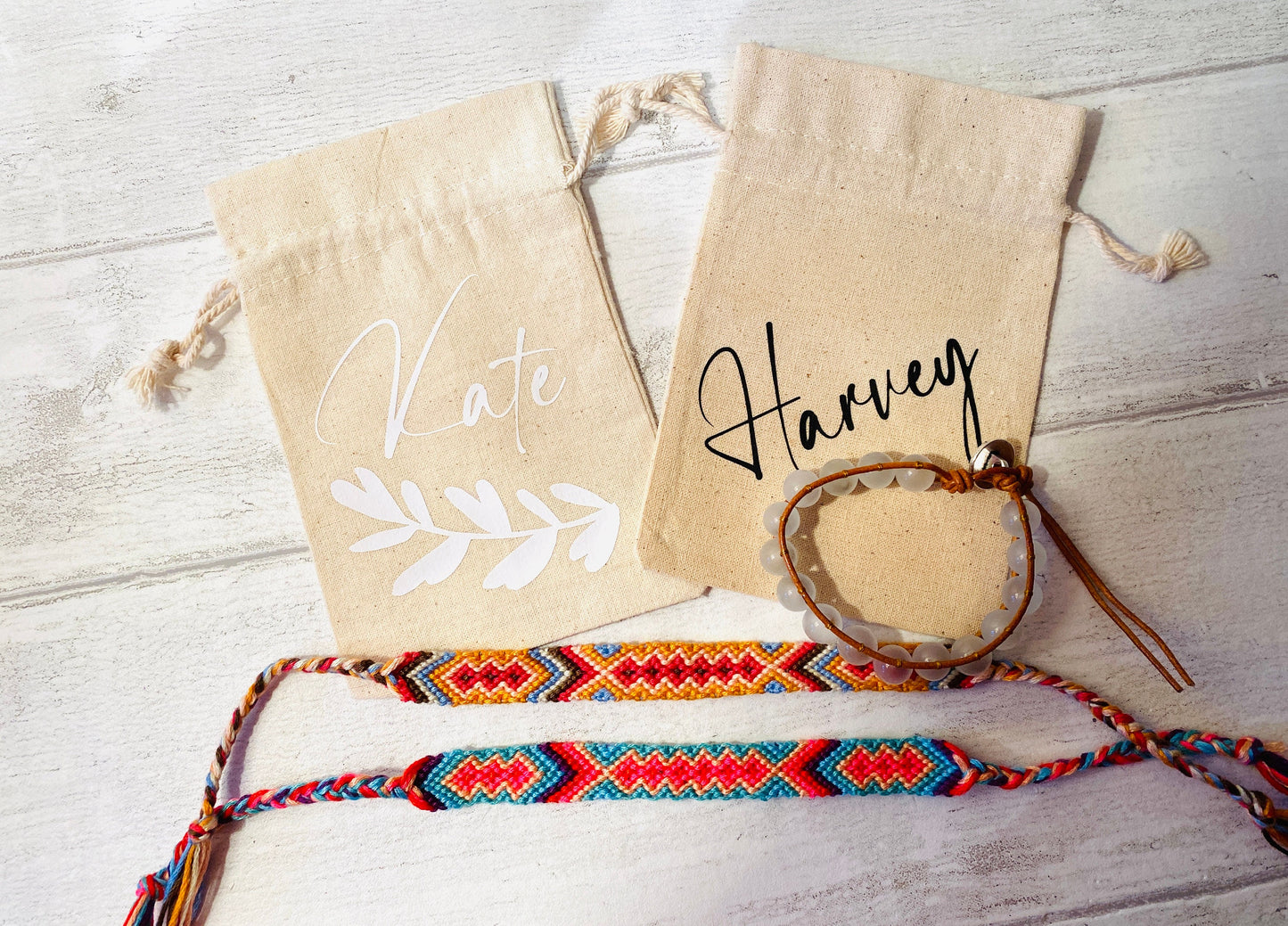 Beach Boho Bracelets- set of surfer bracelets- woven, braided bright beach bracelets perfect for holiday