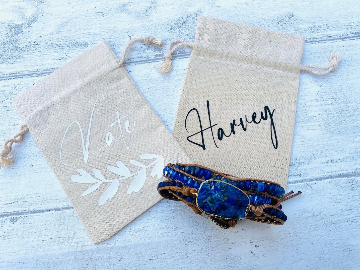 Lapis Lazuli Boho Wrap Bracelet -Layers Wrap Chakra Bracelet - natural stone entwined with Gemstones- Healing & Positive Energy -Yoga