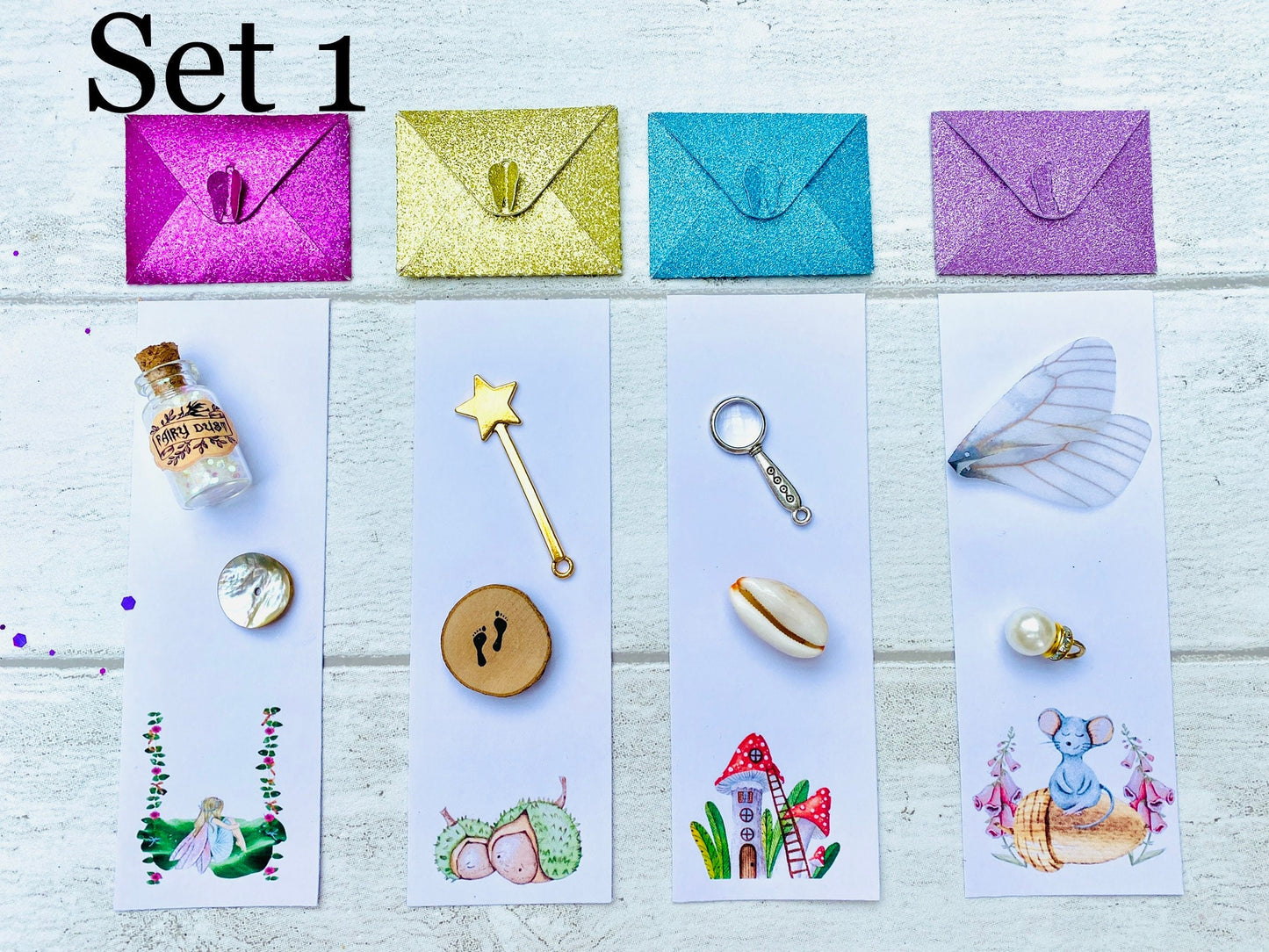 Personalized Tooth Fairy Letter Set with Gold Coin & Glitter Envelope