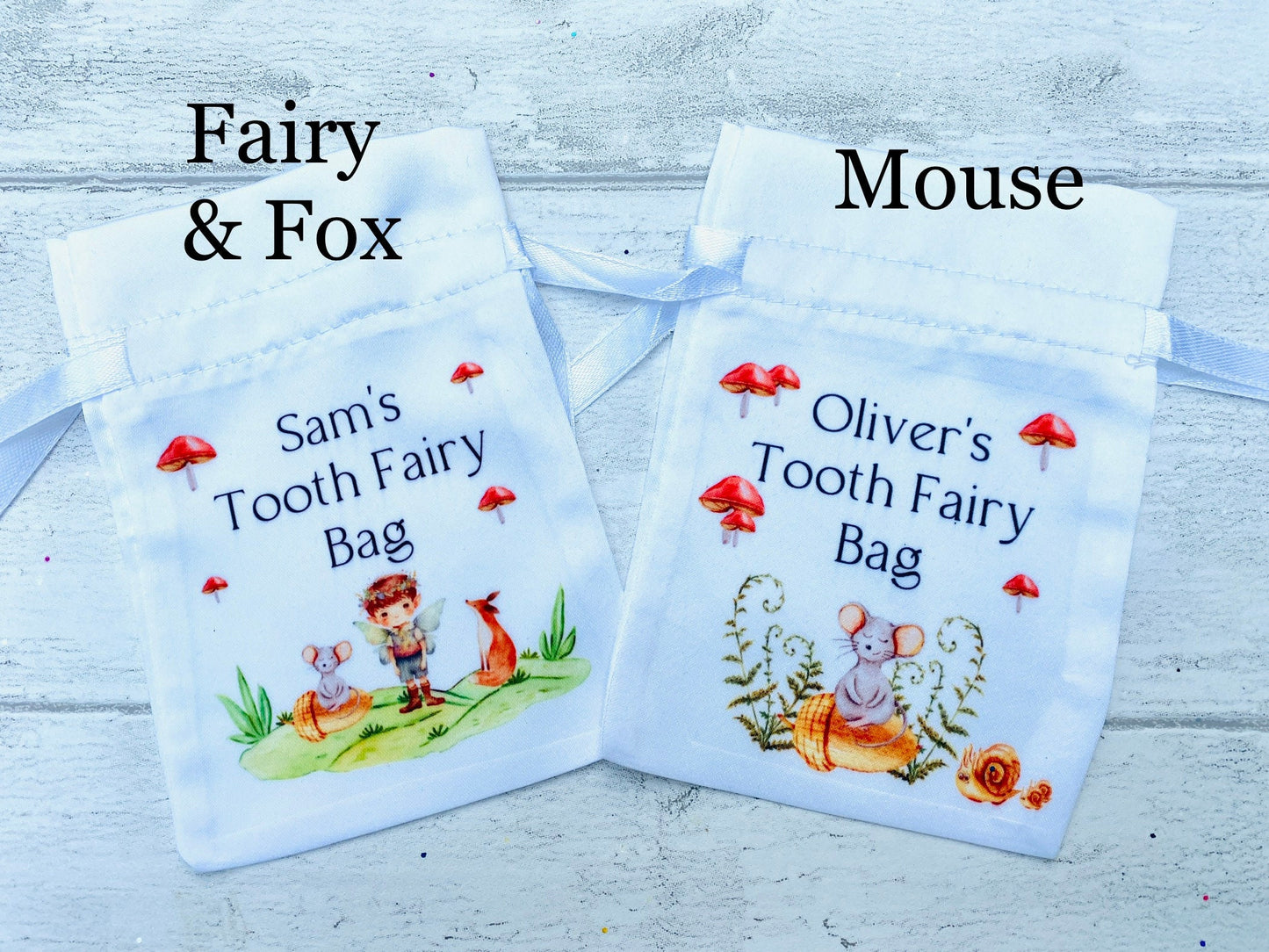 Boys Tooth Fairy Bag- PERSONALISED Loose Tooth Fairy Bag for children to leave teeth in OR for Tooth Fairy gifts to be left in