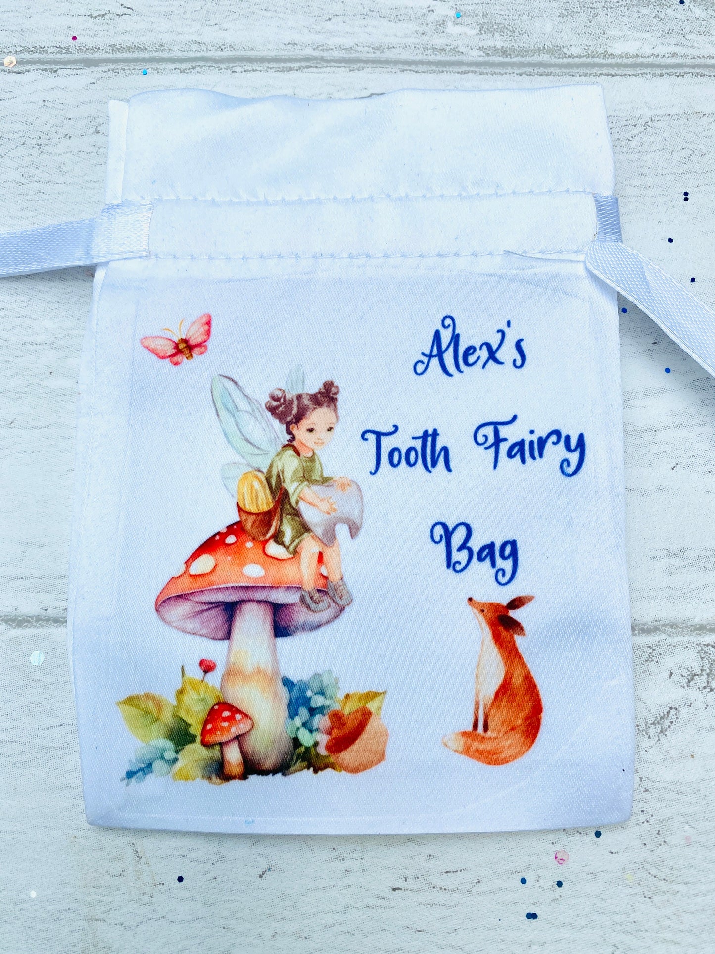 Boys Tooth Fairy Bag- PERSONALISED Loose Tooth Fairy Bag for children to leave teeth in OR for Tooth Fairy gifts to be left in
