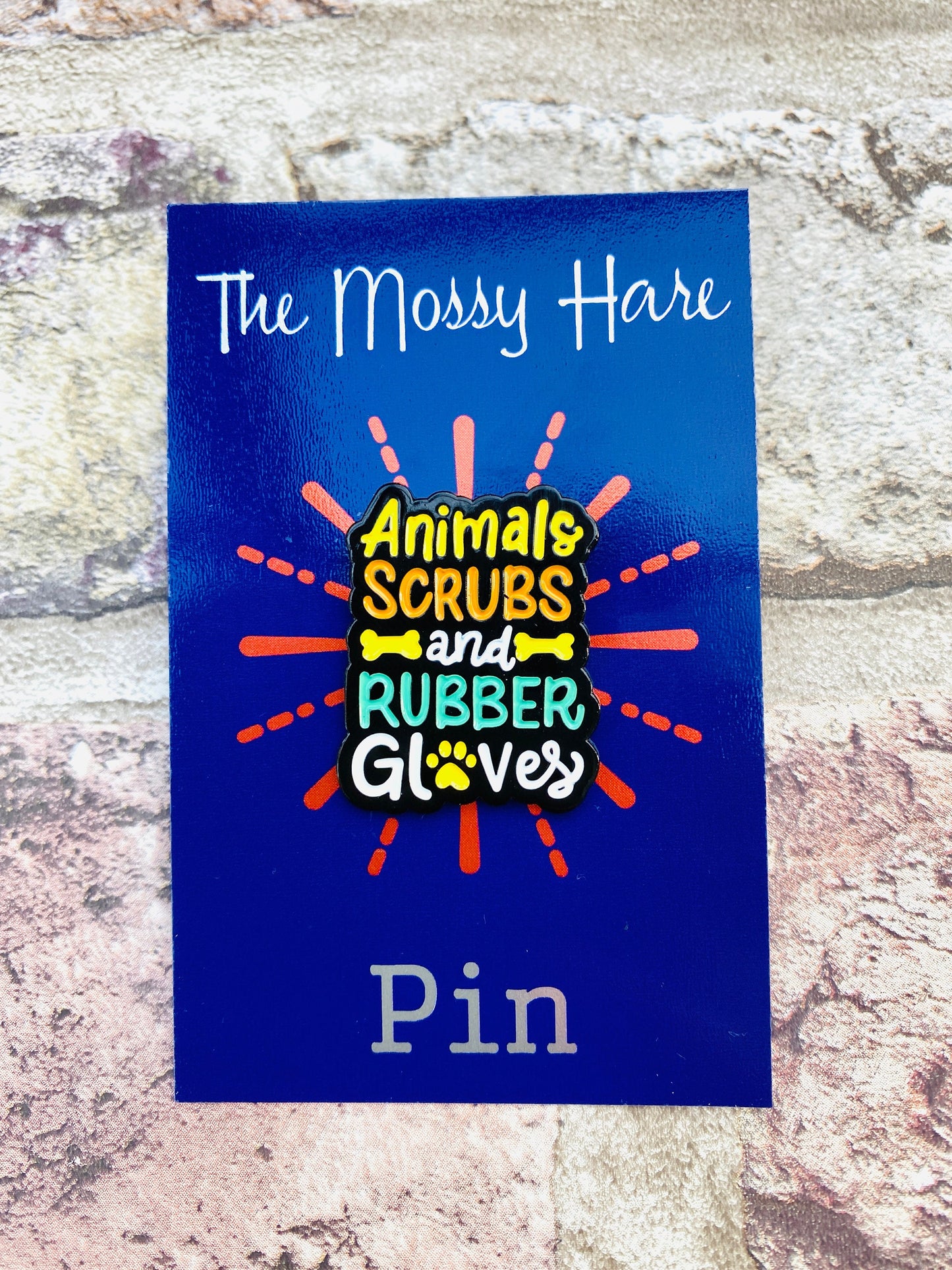 Vet Enamel Pin- Vet Badge- Veterinary Nurse Enamel Pin Lapel