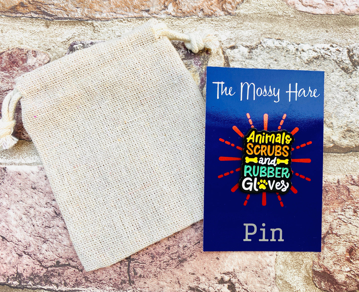 Vet Enamel Pin- Vet Badge- Veterinary Nurse Enamel Pin Lapel