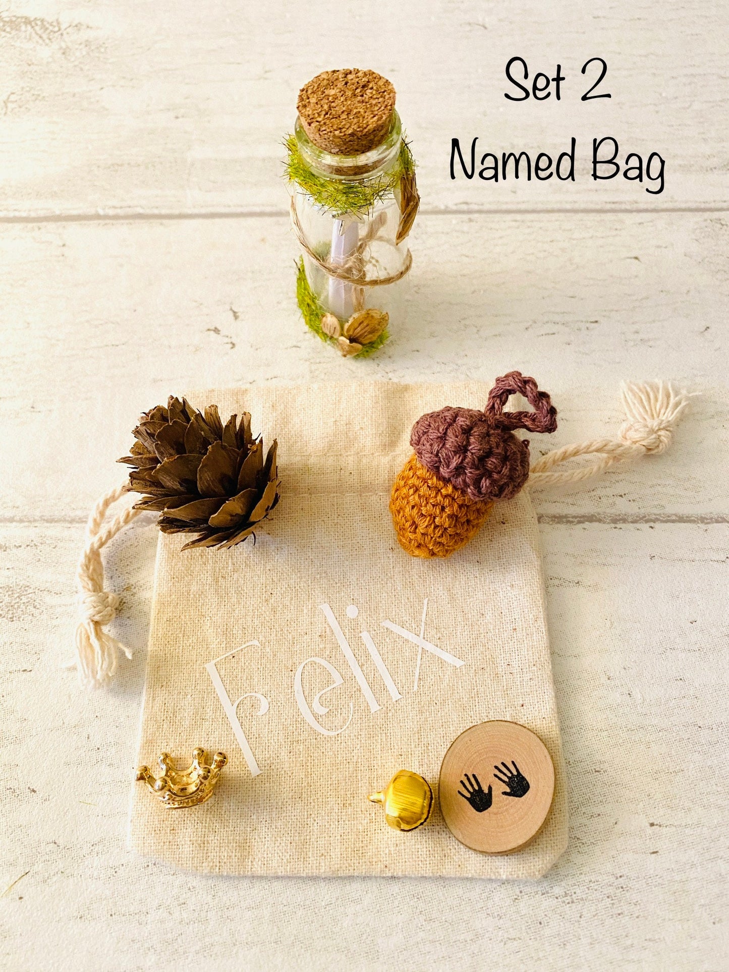 Woodland Tooth Fairy Kit: Personalized Letter in a Bottle
