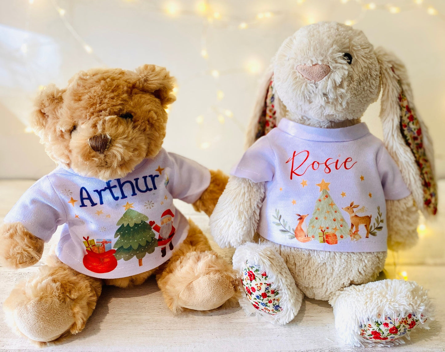 Personalised Christmas Jumper for your Teddy! FIRST CHRISTMAS Jumper- Perfect Stocking Filler from Santa- Christmas Eve Box Filler! 1st Xmas
