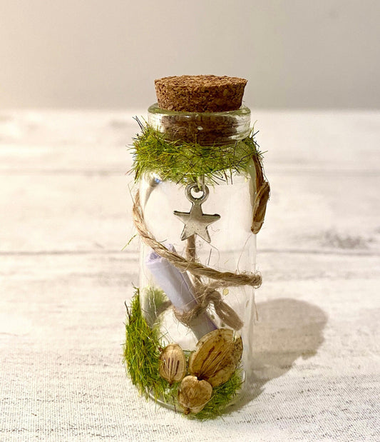 Woodland Tooth Fairy Kit: Personalized Letter in a Bottle