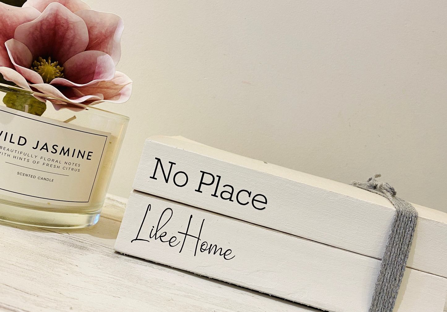 Welcoming Hallway Ornament Book Stack! White Book Stacks- home decor ornament, coffee table bookshelf decor, hallway console table ornament