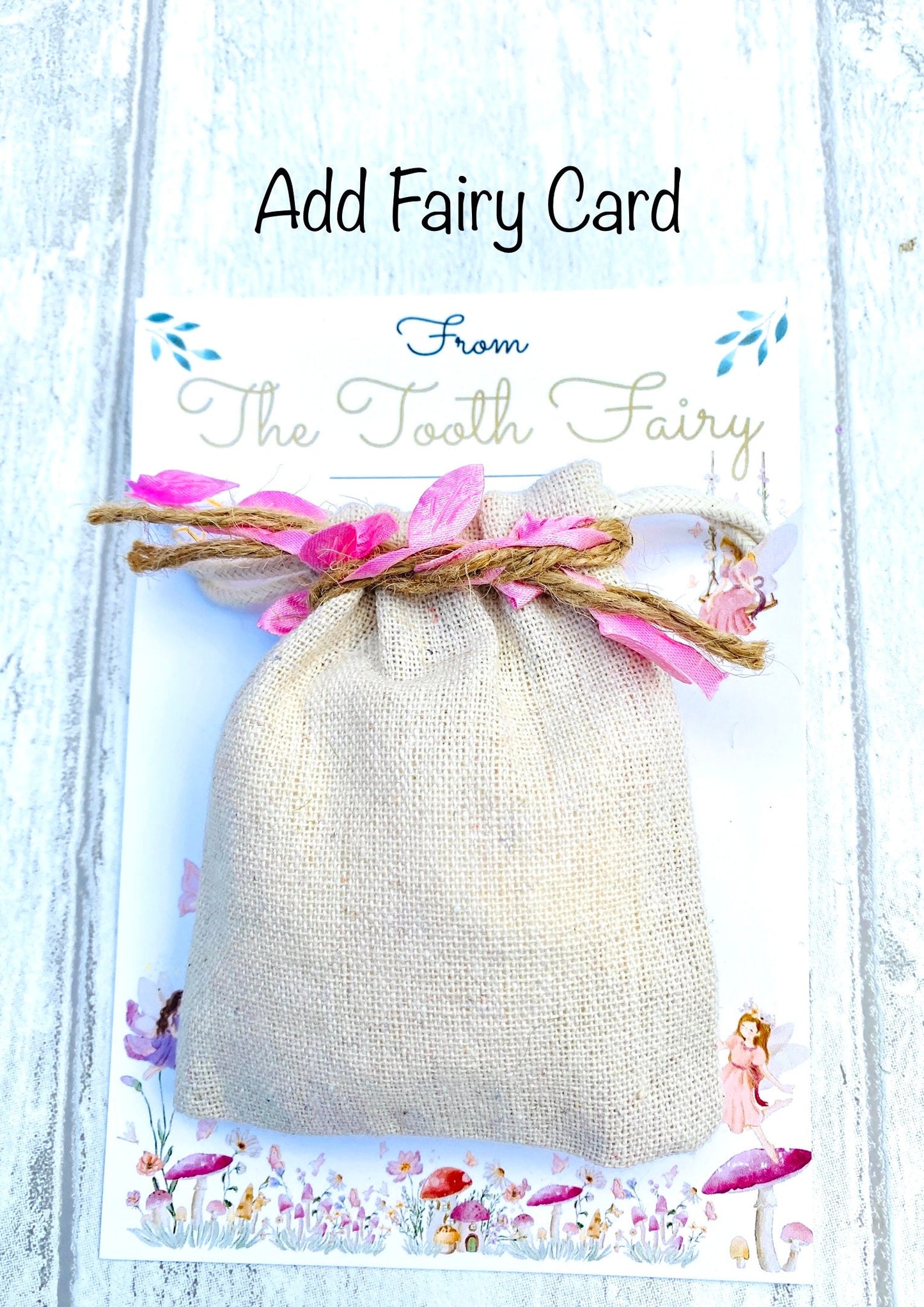 Woodland Girl’s Tooth Fairy Letter HANDWRITTEN Personalised Tooth Fairy Kit (Fairy Dust), Tooth Fairy Note, Custom Tooth Fairy Set