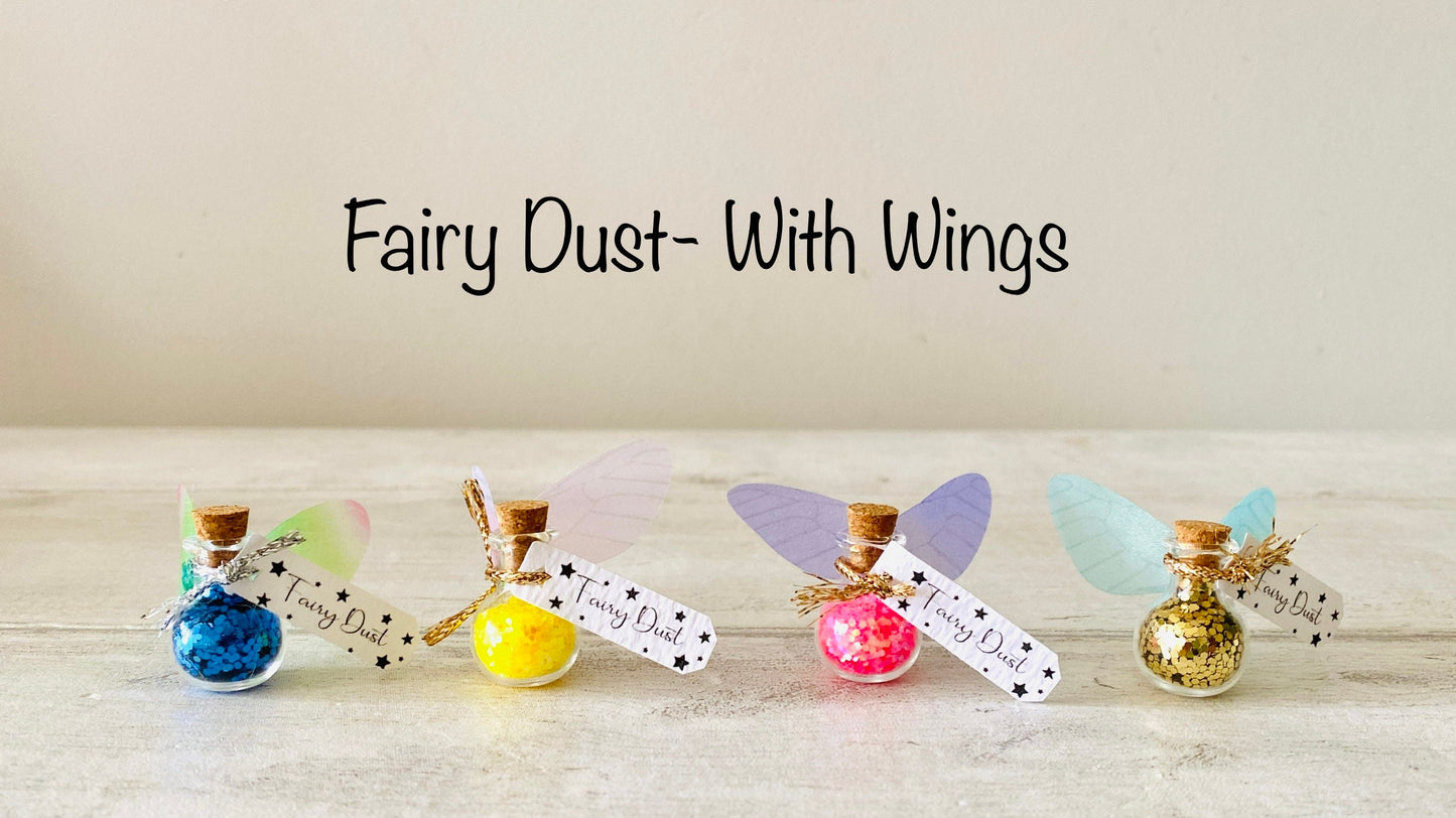 Fairy Dust Bottles perfect Party Bag Fillers /Wedding Favours - Fairy Birthday Favours Decorations or Gifts