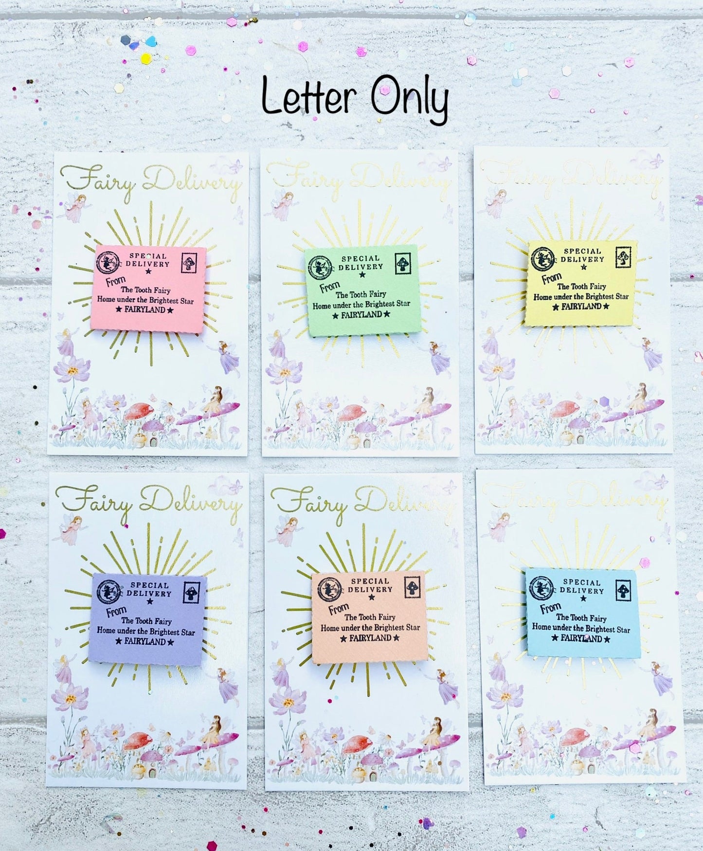 Little Tooth Fairy Letter, Fairy Dust & Gold Coin! Tooth Fairy Kit, Tooth Fairy Gifts, Tooth Fairy Tiny Letter, Little Letter! First Tooth