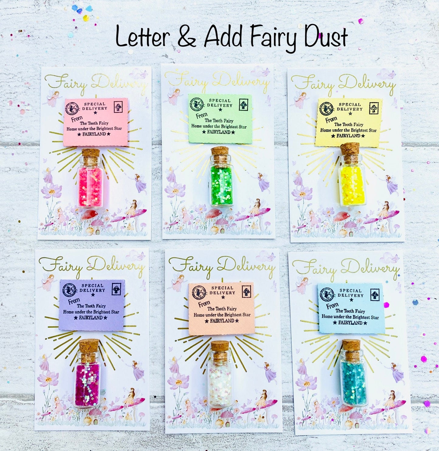 Little Tooth Fairy Letter, Fairy Dust & Gold Coin! Tooth Fairy Kit, Tooth Fairy Gifts, Tooth Fairy Tiny Letter, Little Letter! First Tooth