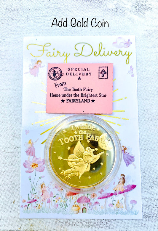 Little Tooth Fairy Letter, Fairy Dust & Gold Coin! Tooth Fairy Kit, Tooth Fairy Gifts, Tooth Fairy Tiny Letter, Little Letter! First Tooth