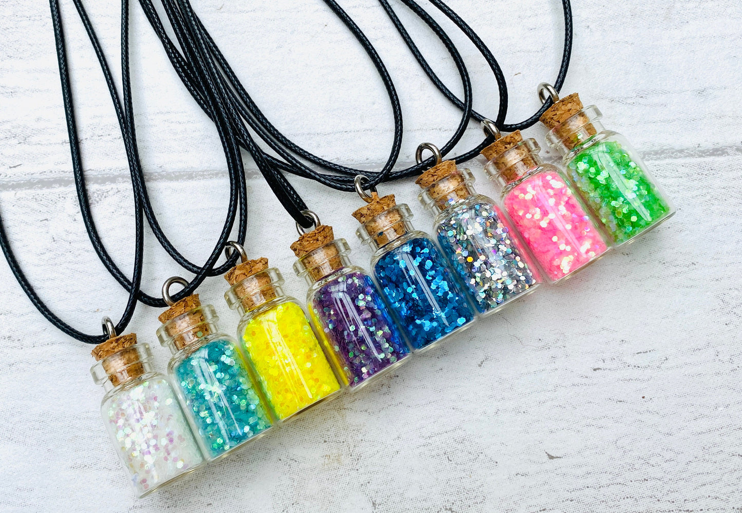 Fairy Dust Bottle Necklaces- Fairy Party Bag Fillers, Fairy Dust Necklace, Fairy Gift Fairy Gift for Fairy Party Bags mini Fairy Dust bottle