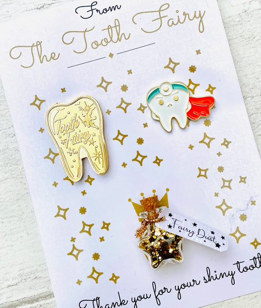 Superhero Tooth Fairy Letter with Tooth Fairy Gifts. Tooth Fairy Kit & Tooth Fairy Gold Coin. First Lost Tooth Fairy Visit! Tooth Fairy Set