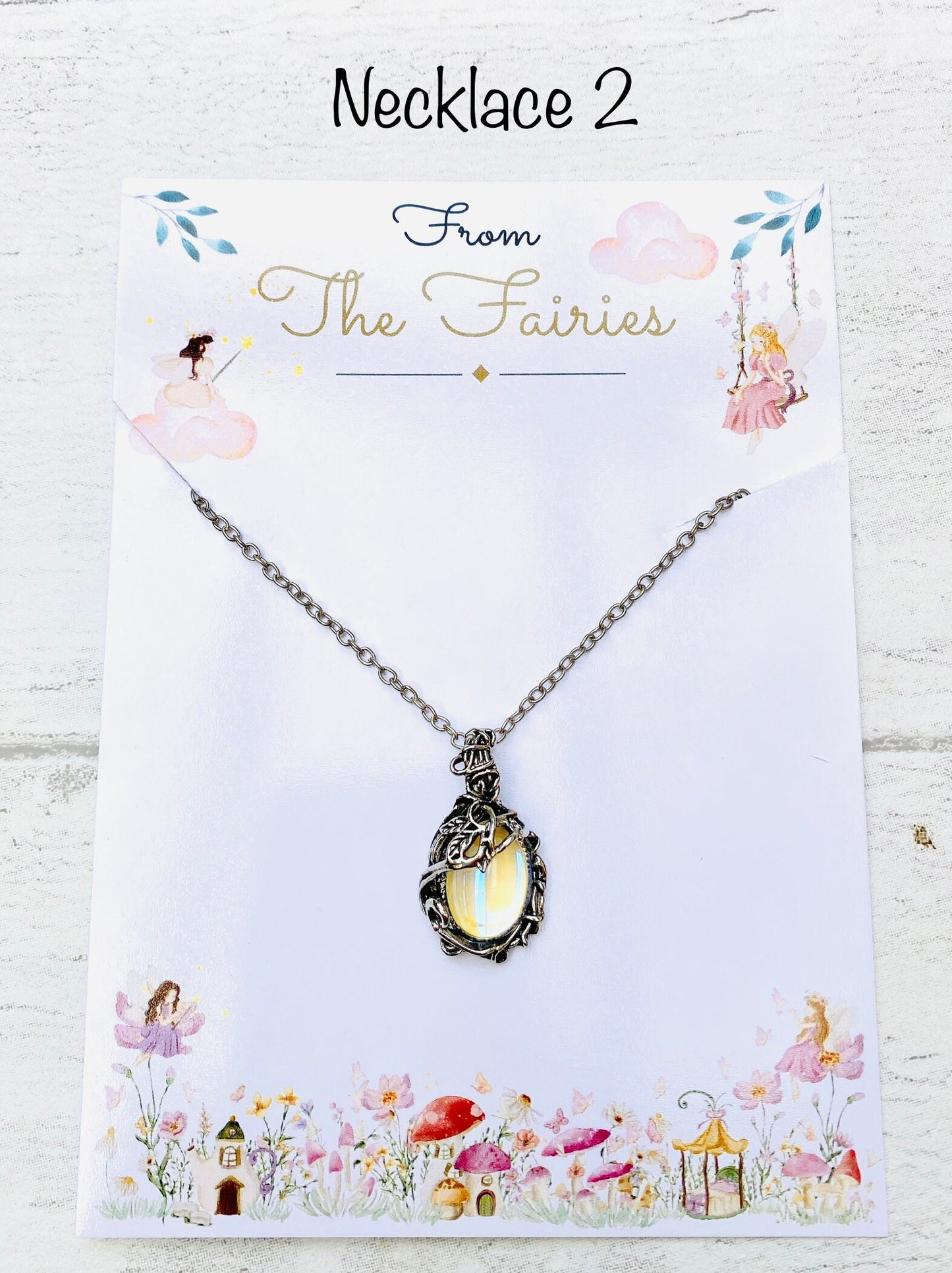 Older Child Fairy Necklace & Tooth Fairy Letter.  Tooth Fairy Visit, Fairy Dust Bottle, Lost First Tooth, Older Child Tooth Fairy Gift