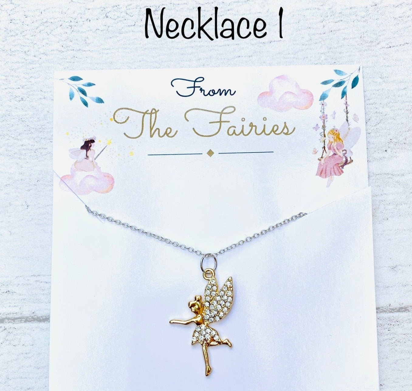 Older Child Fairy Necklace & Tooth Fairy Letter.  Tooth Fairy Visit, Fairy Dust Bottle, Lost First Tooth, Older Child Tooth Fairy Gift