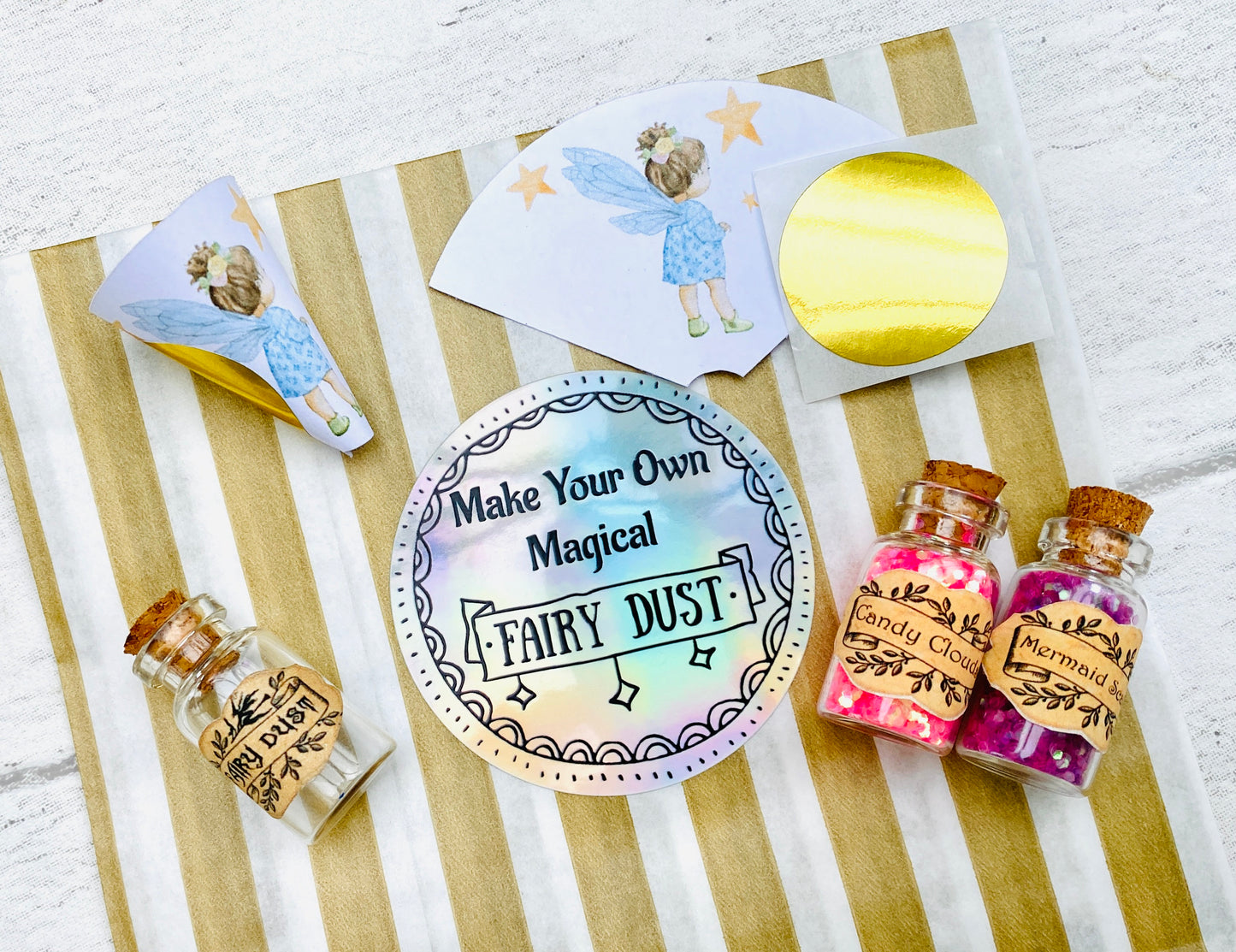Make Your Own Fairy Dust! Perfect Party Bag Fillers, Fairy Party Decor, Fairy Present, Mini Fairy Dust! Tooth Fairy Kit,