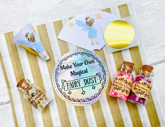 Make Your Own Fairy Dust! Perfect Party Bag Fillers, Fairy Party Decor, Fairy Present, Mini Fairy Dust! Tooth Fairy Kit,