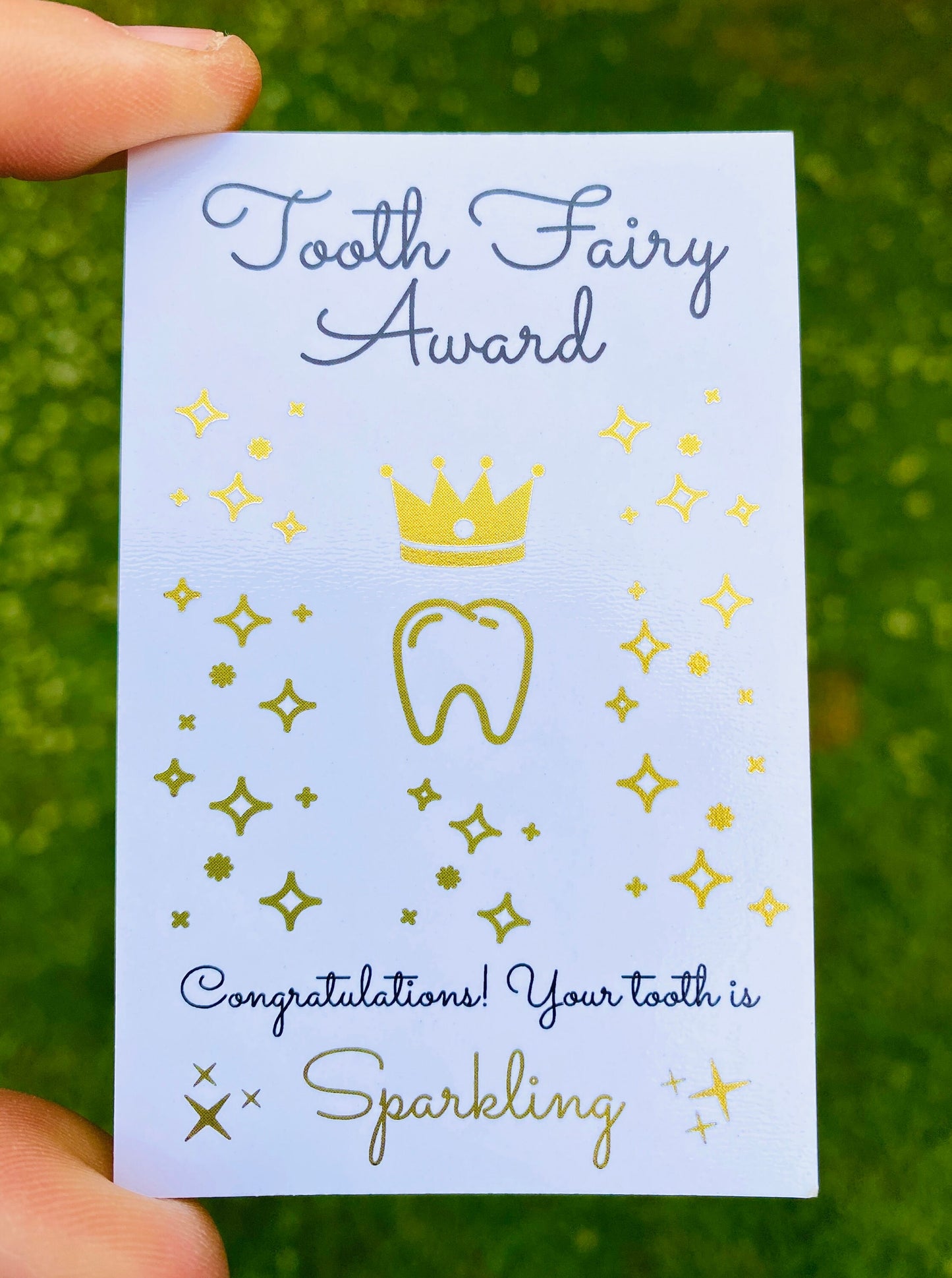 TOOTH FAIRY Award Certificate! Special Award for a Sparkling Tooth From the Tooth Fairy! Lovely Keepsake for a child’s Lost Tooth! Fairy Set