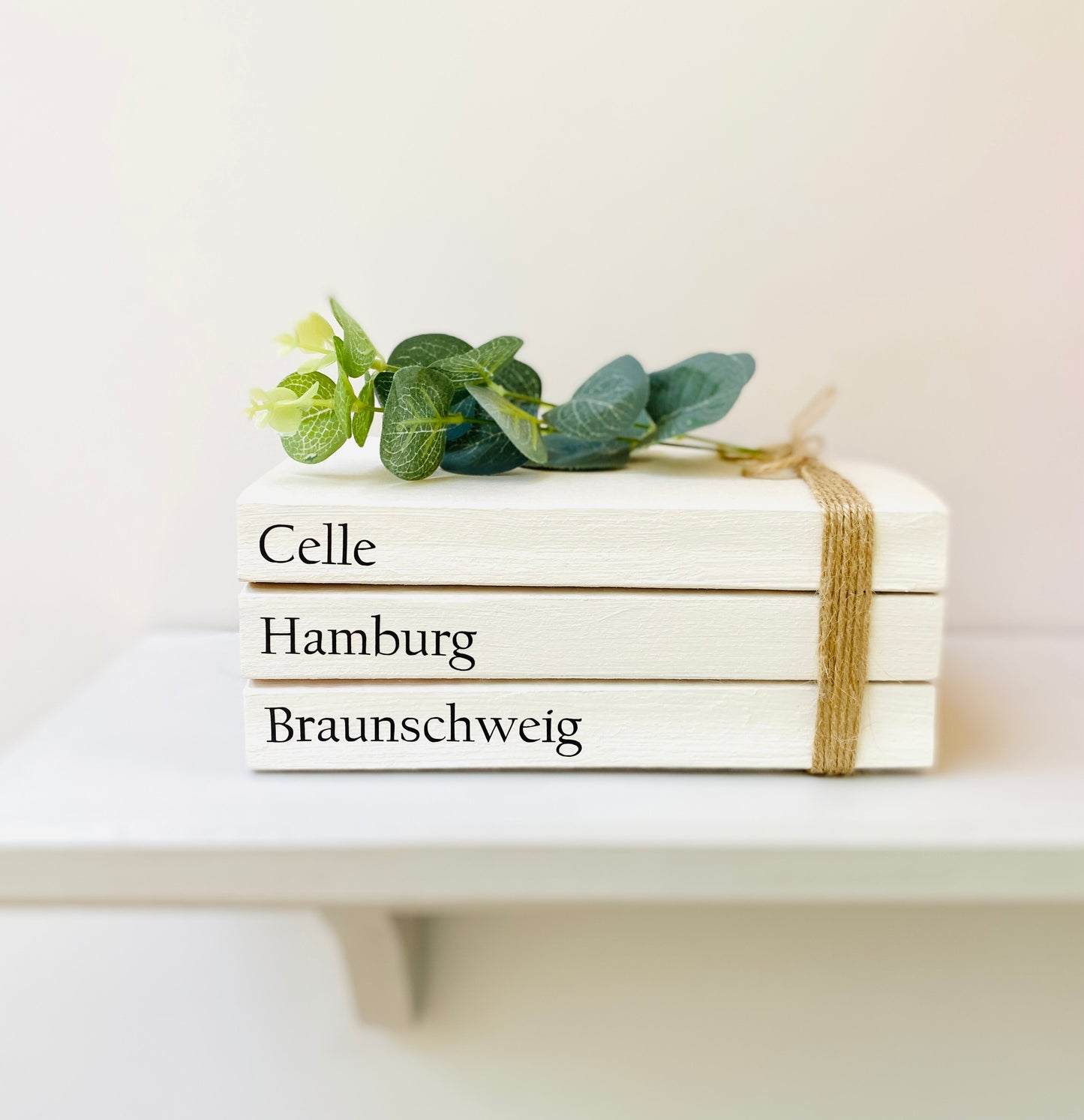 Special LOCATIONS Personalised Book Stack! White Book Stacks- home decor ornament, coffee table bookshelf decor, wedding decor