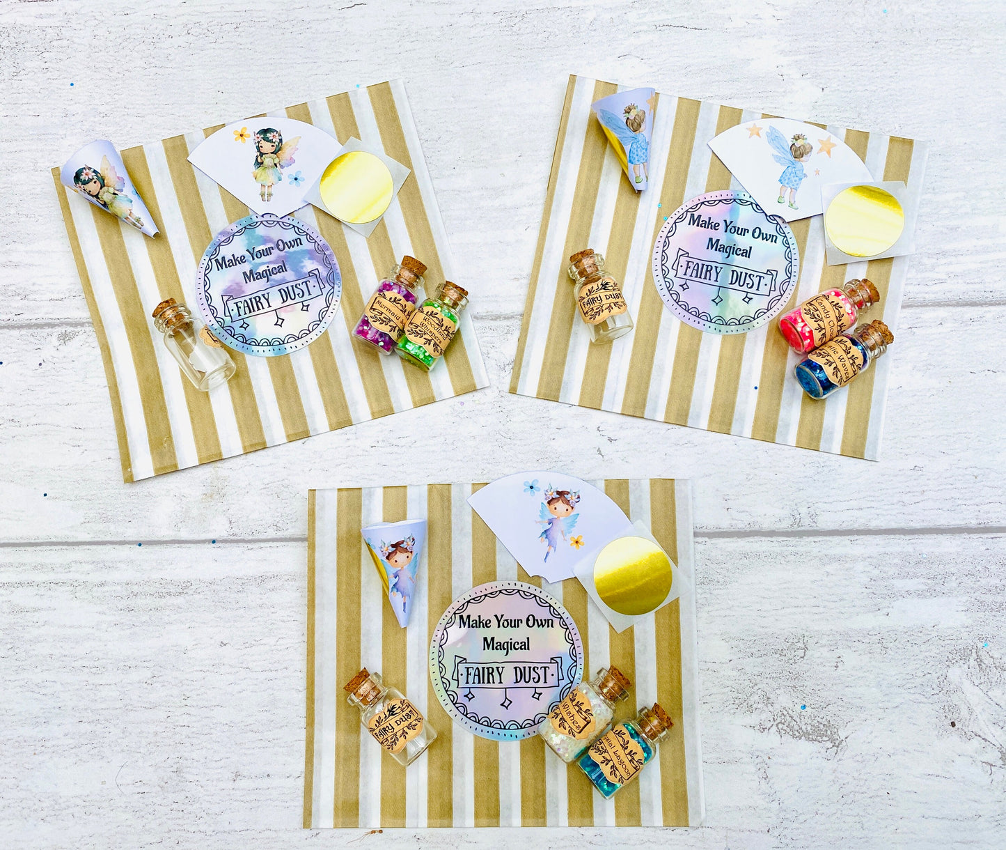 Make Your Own Fairy Dust! Perfect Party Bag Fillers, Fairy Party Decor, Fairy Present, Mini Fairy Dust! Tooth Fairy Kit,