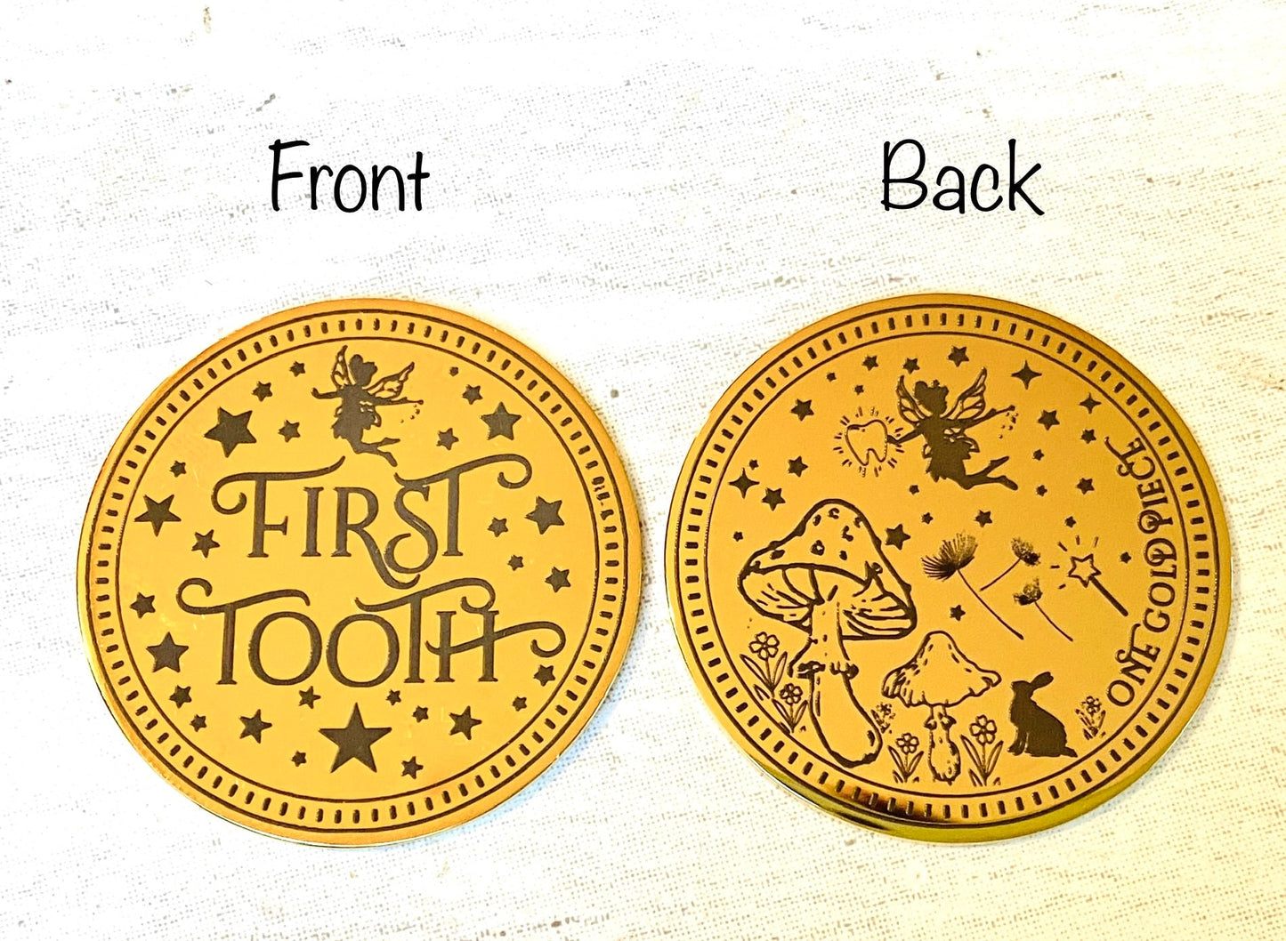 FIRST TOOTH Girl’s Tooth Fairy Gift Set- with First Tooth Coin, Tooth Fairy Letter, Fairy Dust and Fairy Gifts! Tooth Fairy Kit & Note