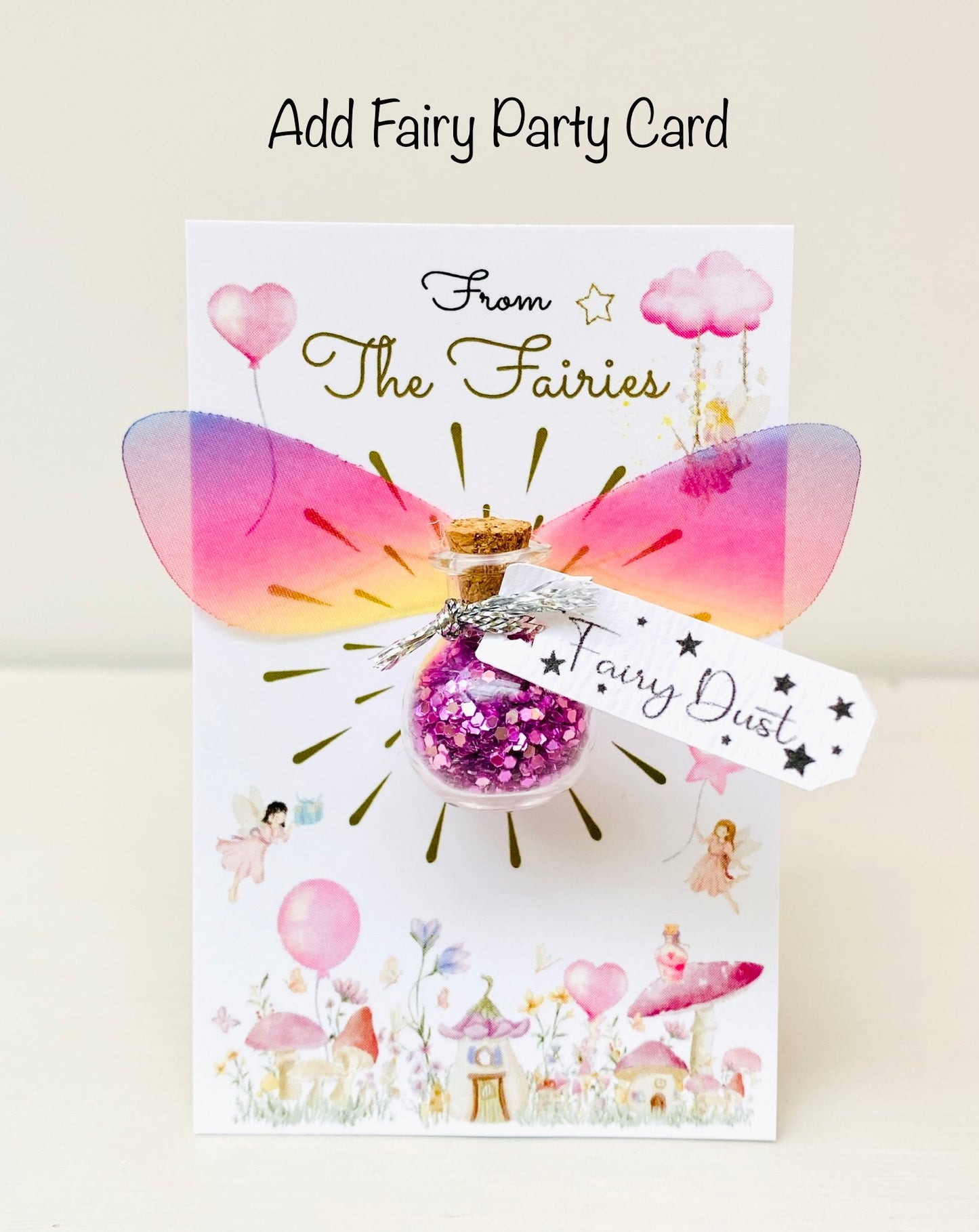 Fairy Dust Bottles & Fairy Wings perfect Fairy Party Bag Fillers /Wedding Favours -mini Fairy Dust Bottles! Fairy Birthday Decorations Gift