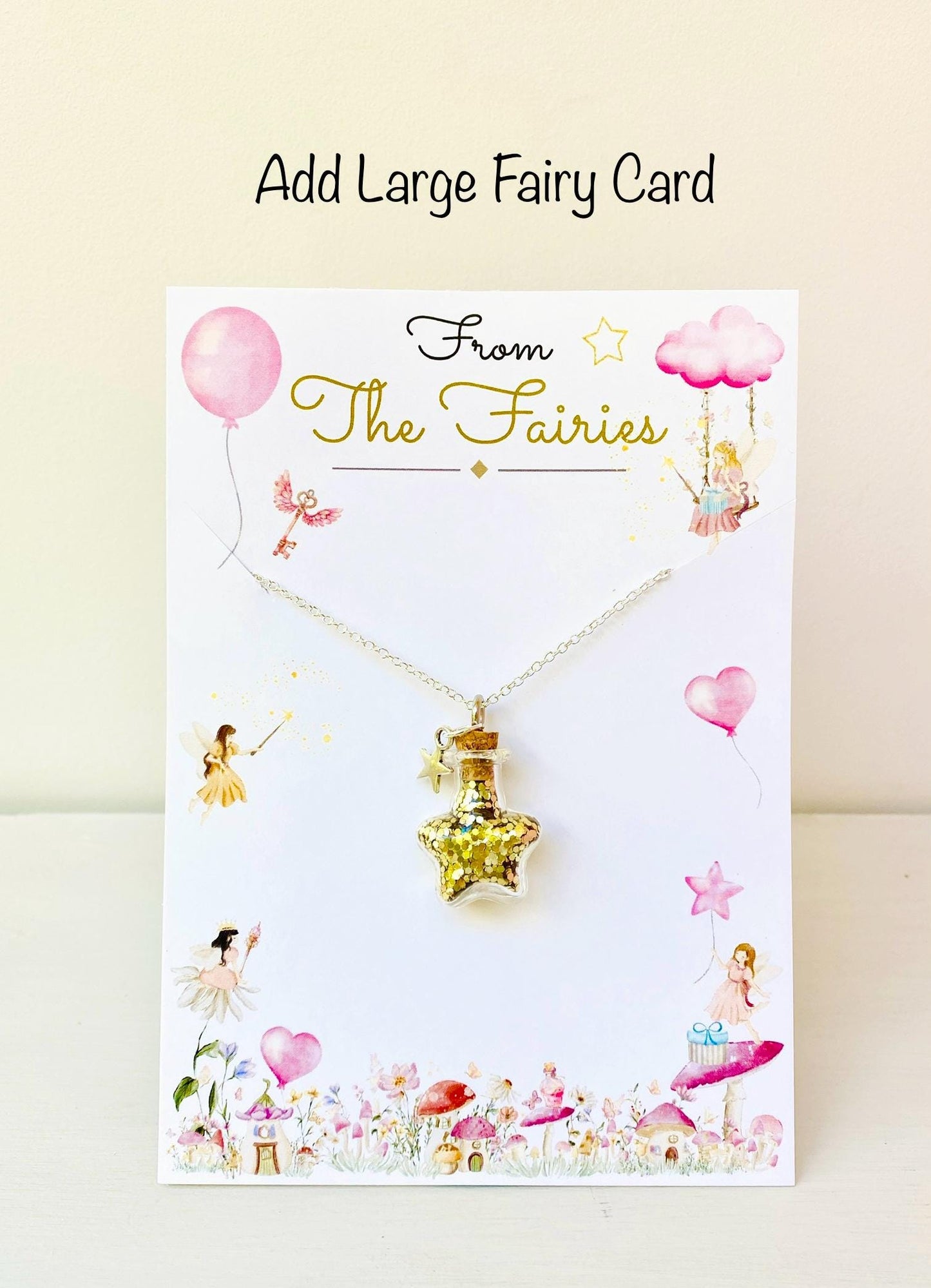 Fairy Dust Bottle Necklaces- Fairy Party Bag Fillers, Fairy Dust Necklace, Fairy Gift Fairy Gift for Fairy Party Bags mini Fairy Dust bottle