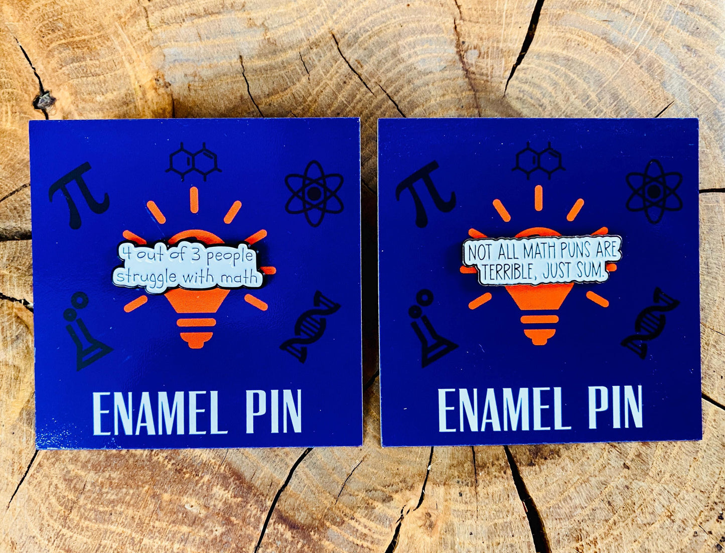 Maths Enamel Pin for maths student, teacher badge gift, end of term present, starting university, back to school gift math student! Pi Day