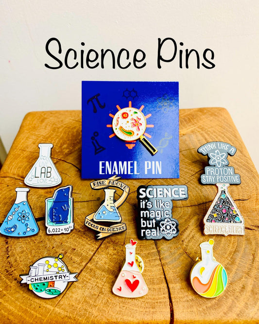 Science Enamel Pin Chemistry, University Badge, Science Teacher gift- chemist- physicist gift! Secret Santa, Stocking Filler, Christmas Gift