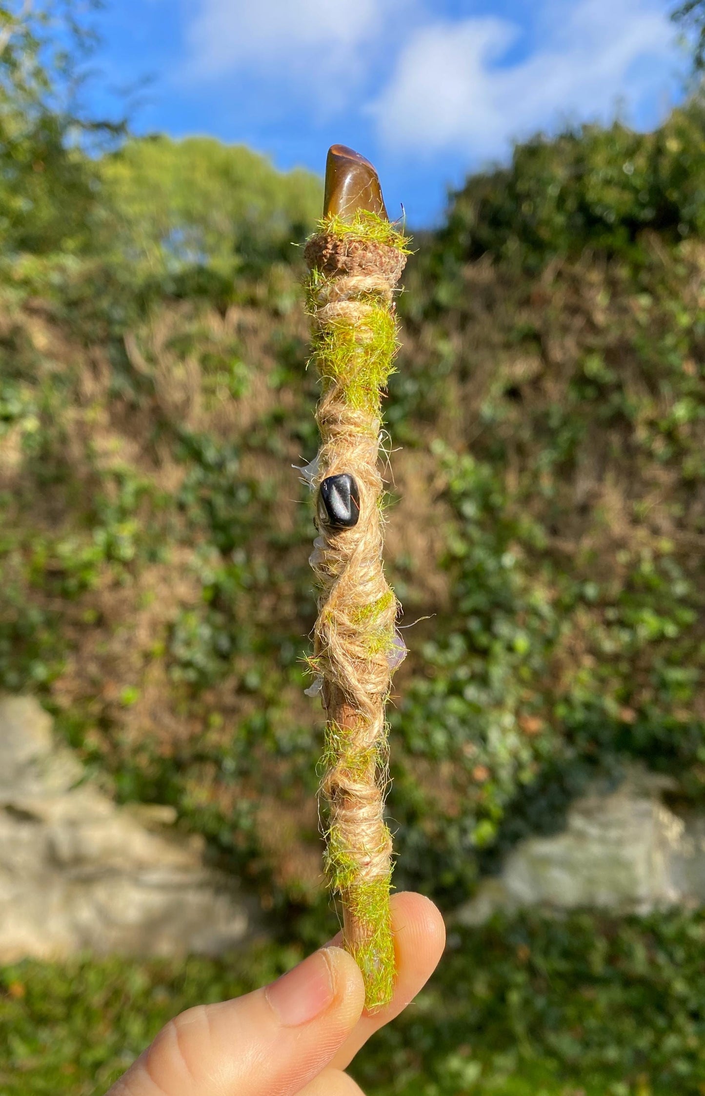 Fairy Wand- Natural Crystal Woodland Fairy Wand- Magic Wand - perfect Tooth Fairy Gift