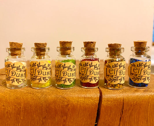 Elf Dust mini bottles- Stocking Filler, Christmas Eve Box gift