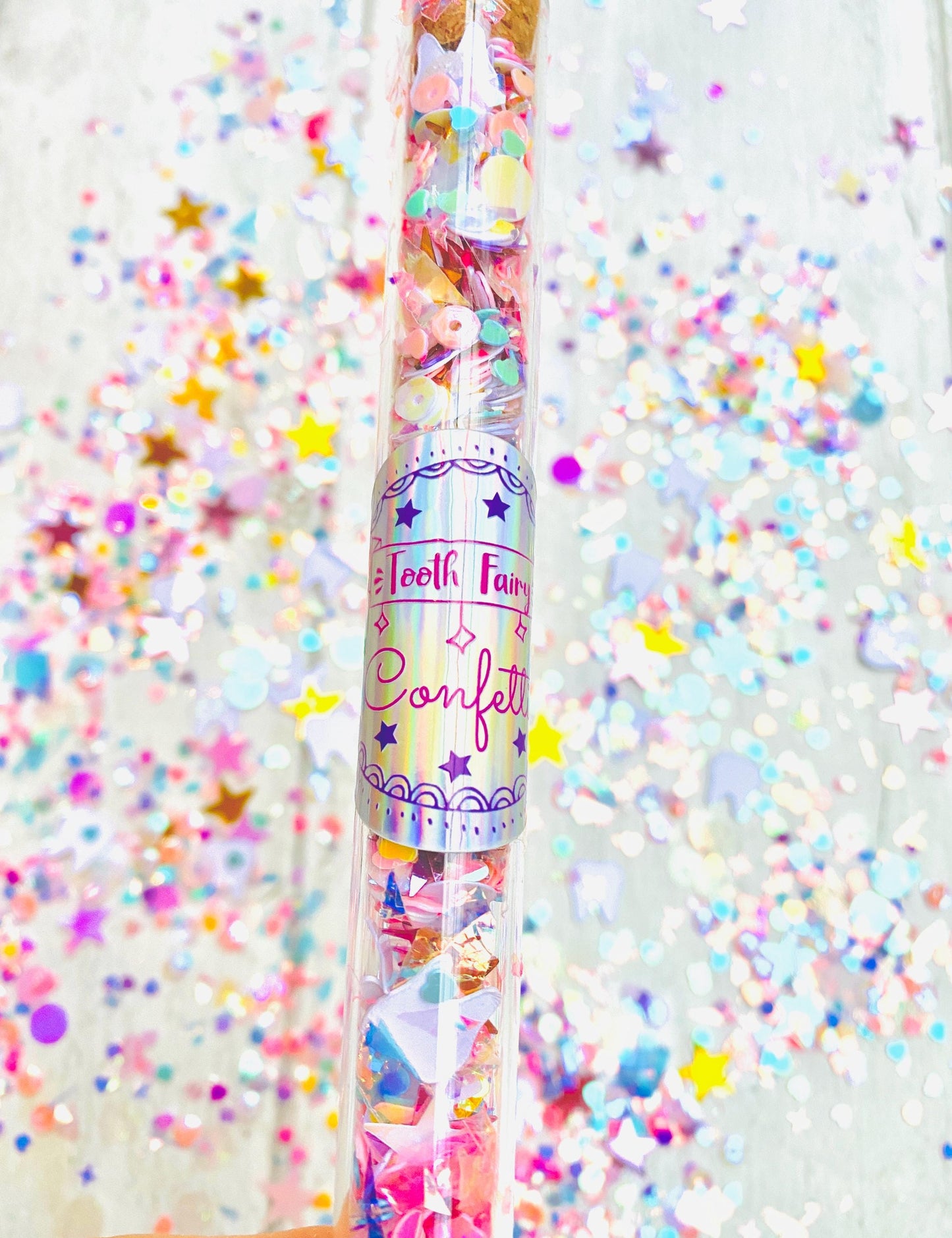 Tooth Fairy Confetti- leave a glittering, magical trail showing where The Tooth Fairy landed when collecting your child’s tooth! First Tooth