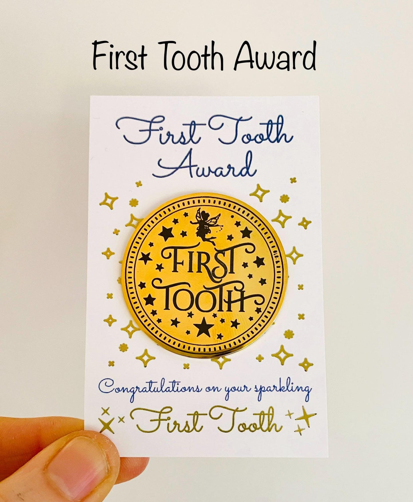Tooth Fairy Gold Coin- Gift from the Tooth Fairy, Tooth Fairy Certificate, First Lost Tooth Certificate, Tooth Fairy Kit