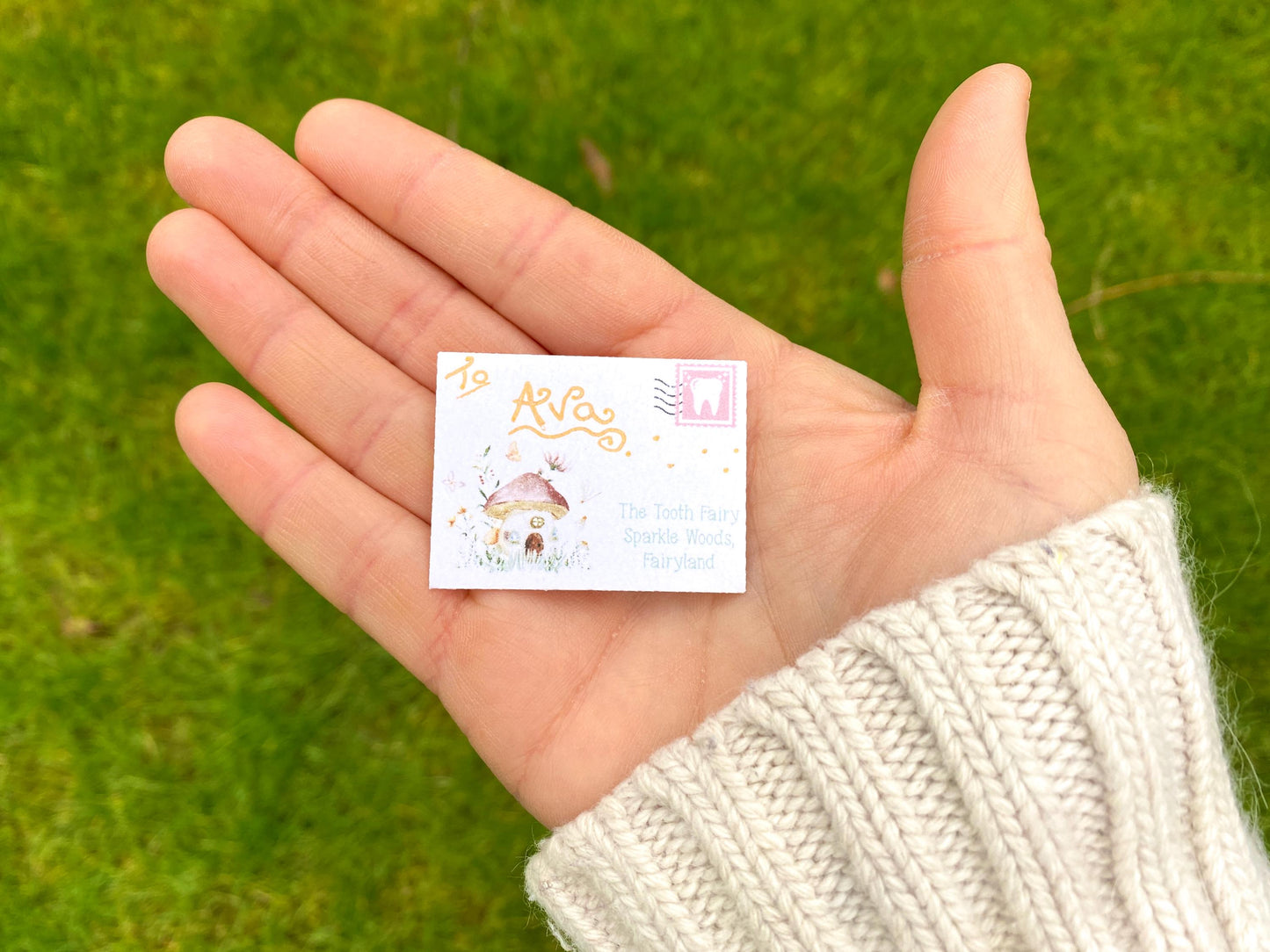 Personalized Tooth Fairy Kit: Letter, Gold Coin & Fairy Dust