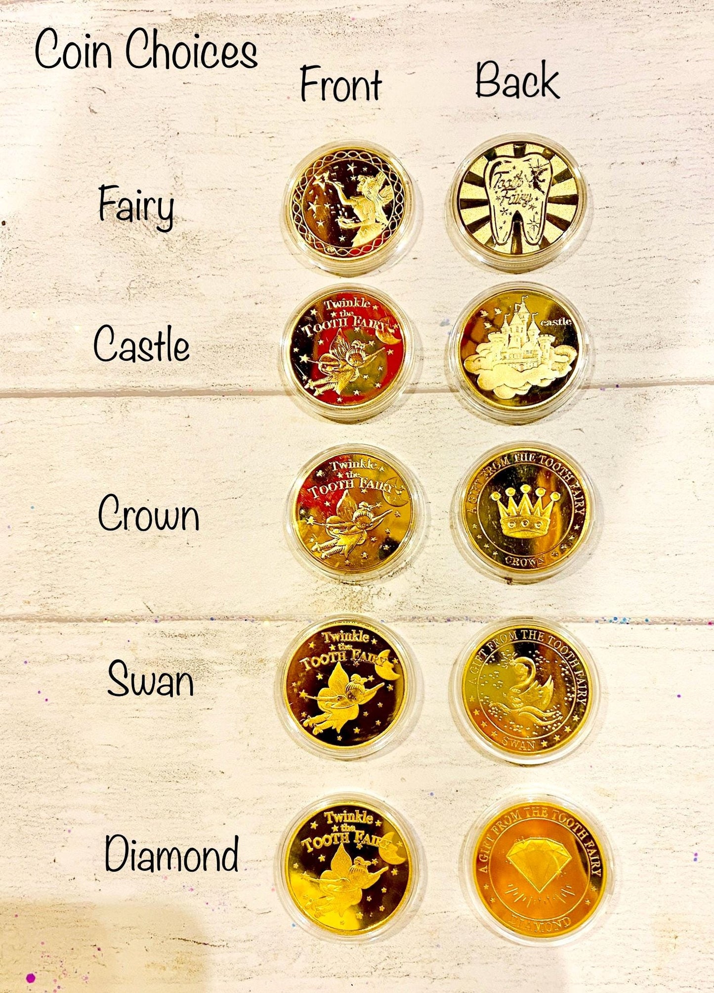 Tooth Fairy Gold Coin- Gift from the Tooth Fairy, Tooth Fairy Certificate, First Lost Tooth Certificate, Tooth Fairy Kit