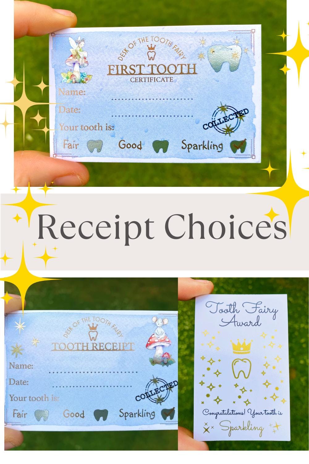 Personalized Woodland Tooth Fairy Kit: Handwritten Letter & Fairy Dust