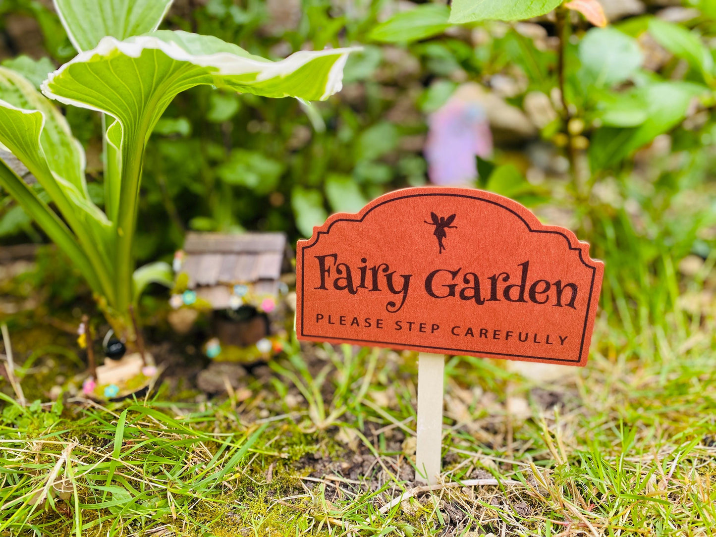 Fairy Garden Sign- protect your Garden Fairies from being disturbed by Big People!