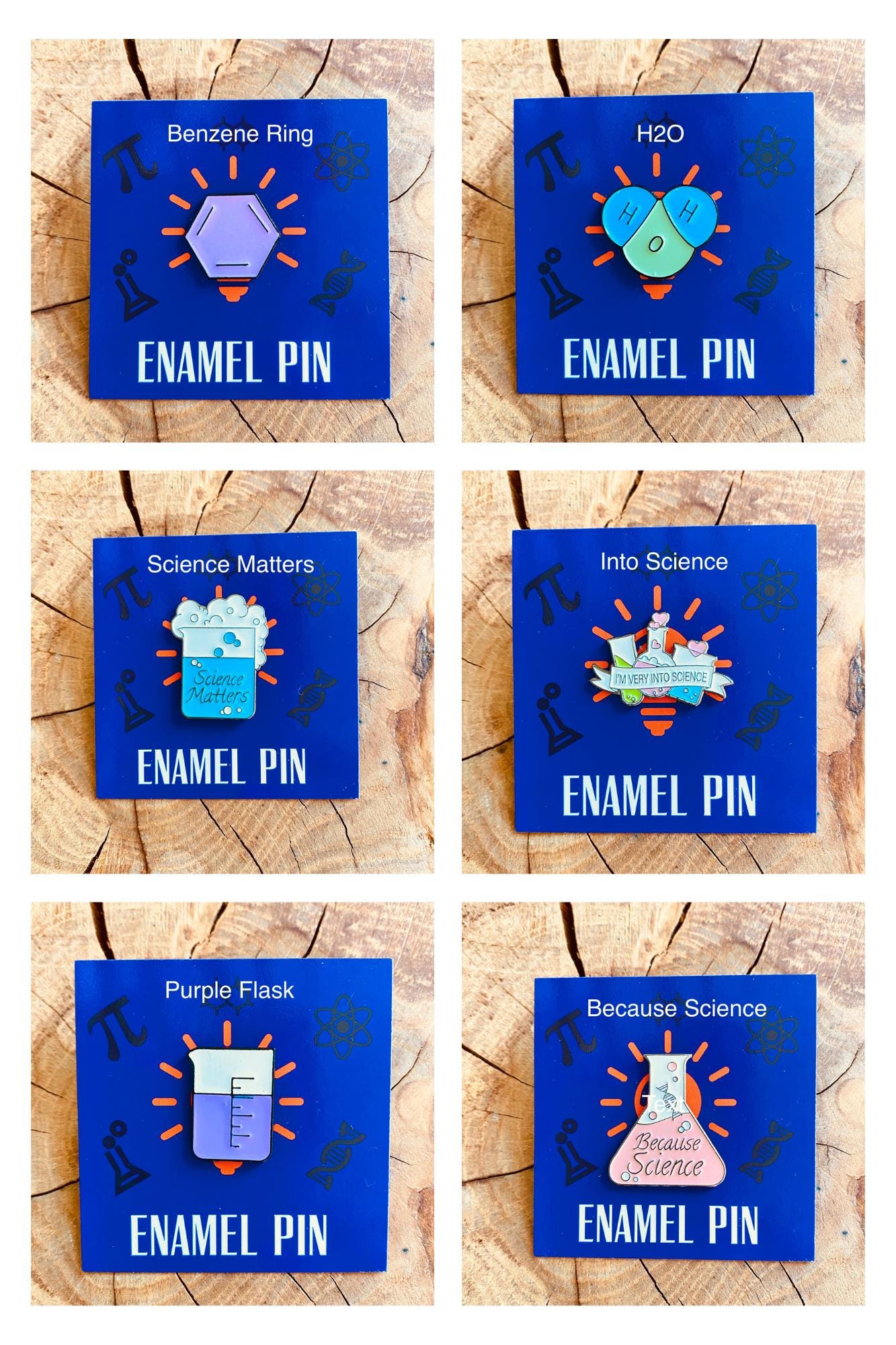 Science Enamel Pin Chemistry, University Badge, Science Teacher gift- chemist- physicist gift! Chemistry end of term science student gift
