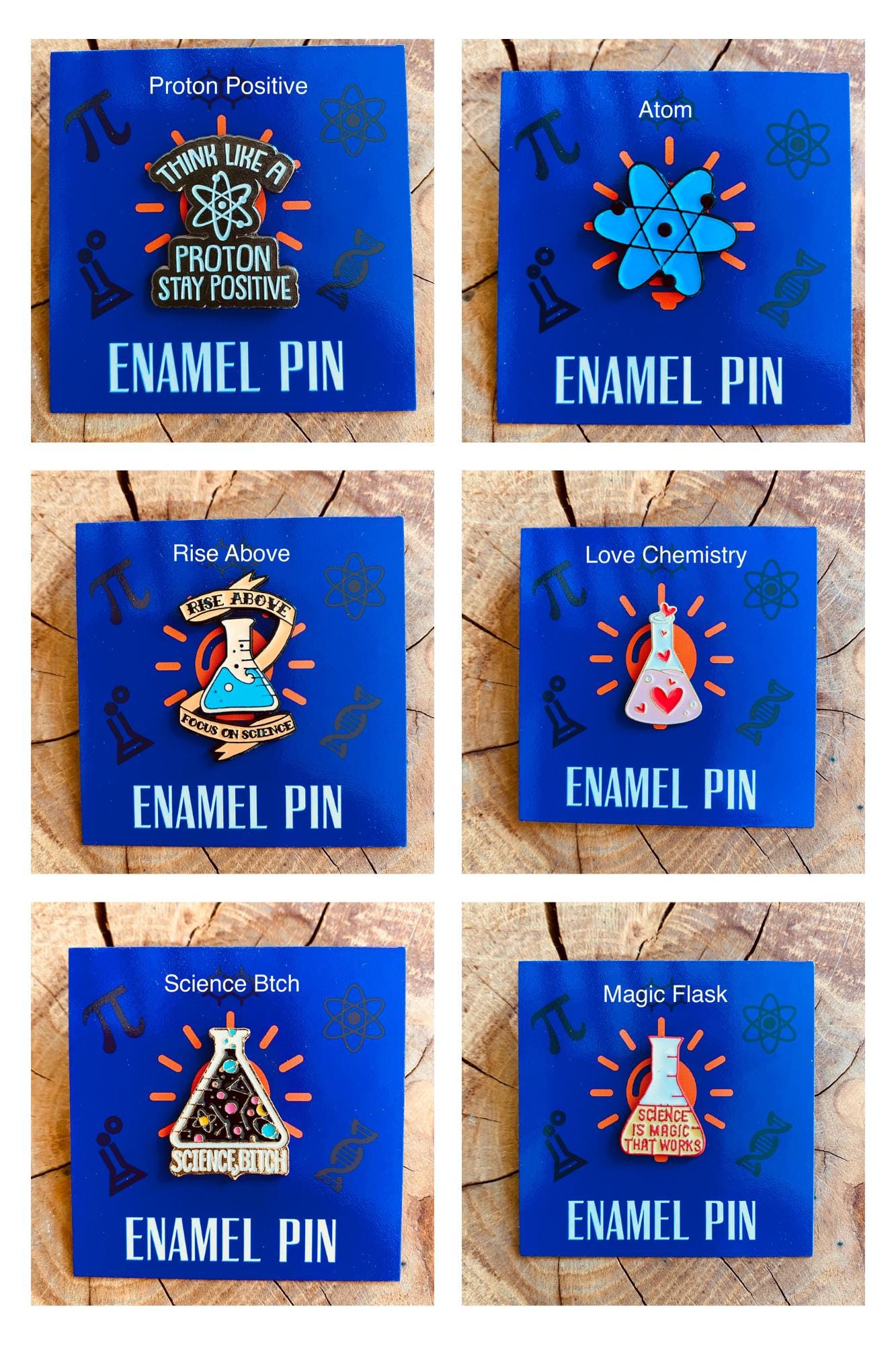 Science Enamel Pin Chemistry, University Badge, Science Teacher gift- chemist- physicist gift! Chemistry end of term science student gift