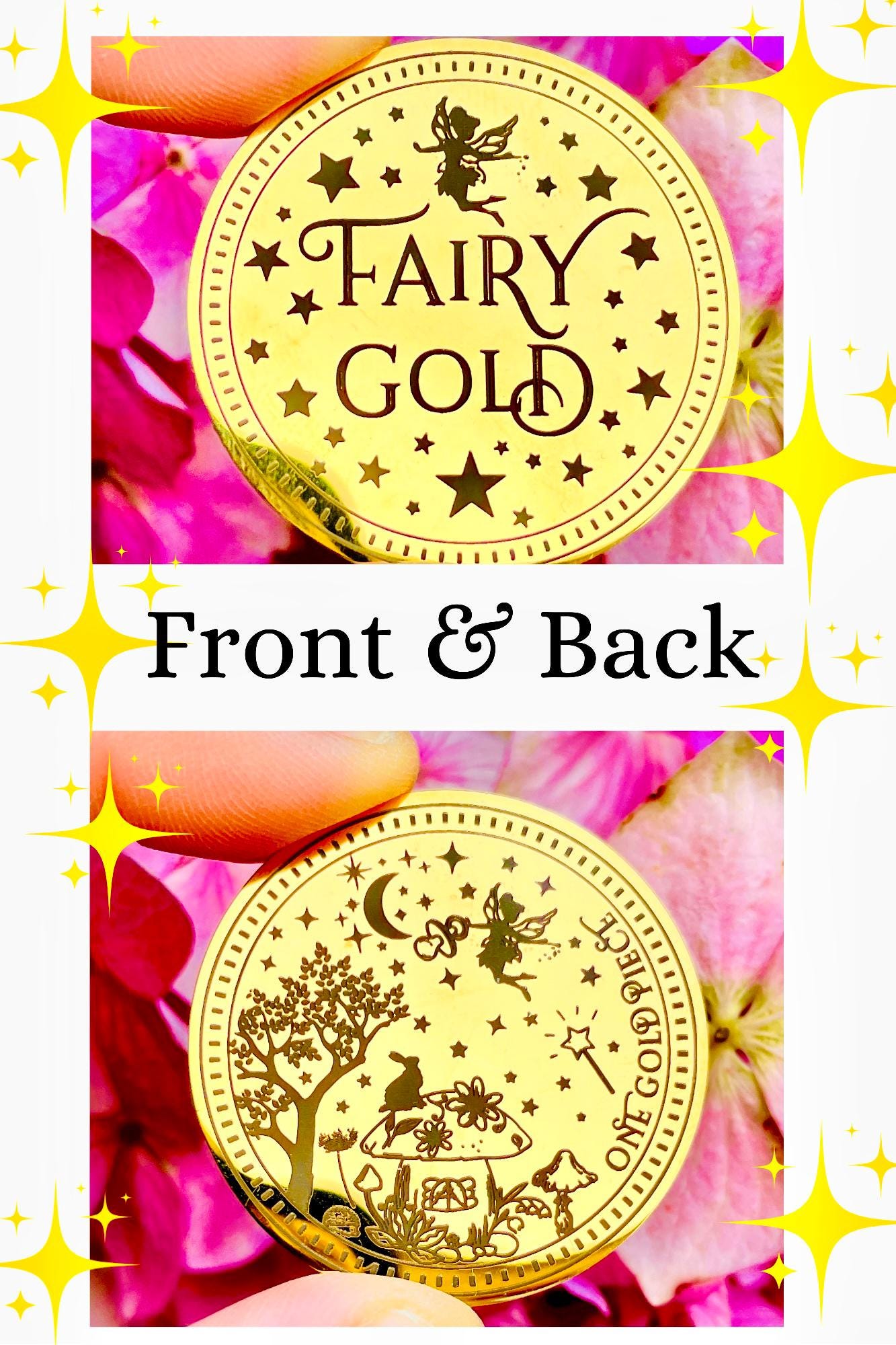 DUMMY FAIRY Receipt, Fairy Gold Coin & Dummy Fairy Medal! Soother Fairy, Soother Fairy Coin! Pacifier Fairy Gold Coin, Binky Fairy Medal