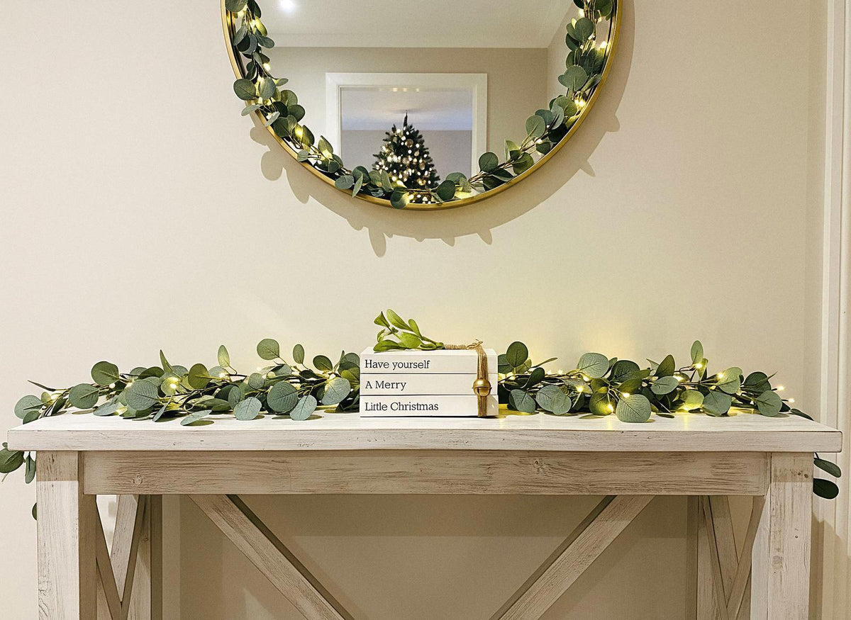 Personalized Christmas Book Stack Ornament: Festive Upcycled Book Decor