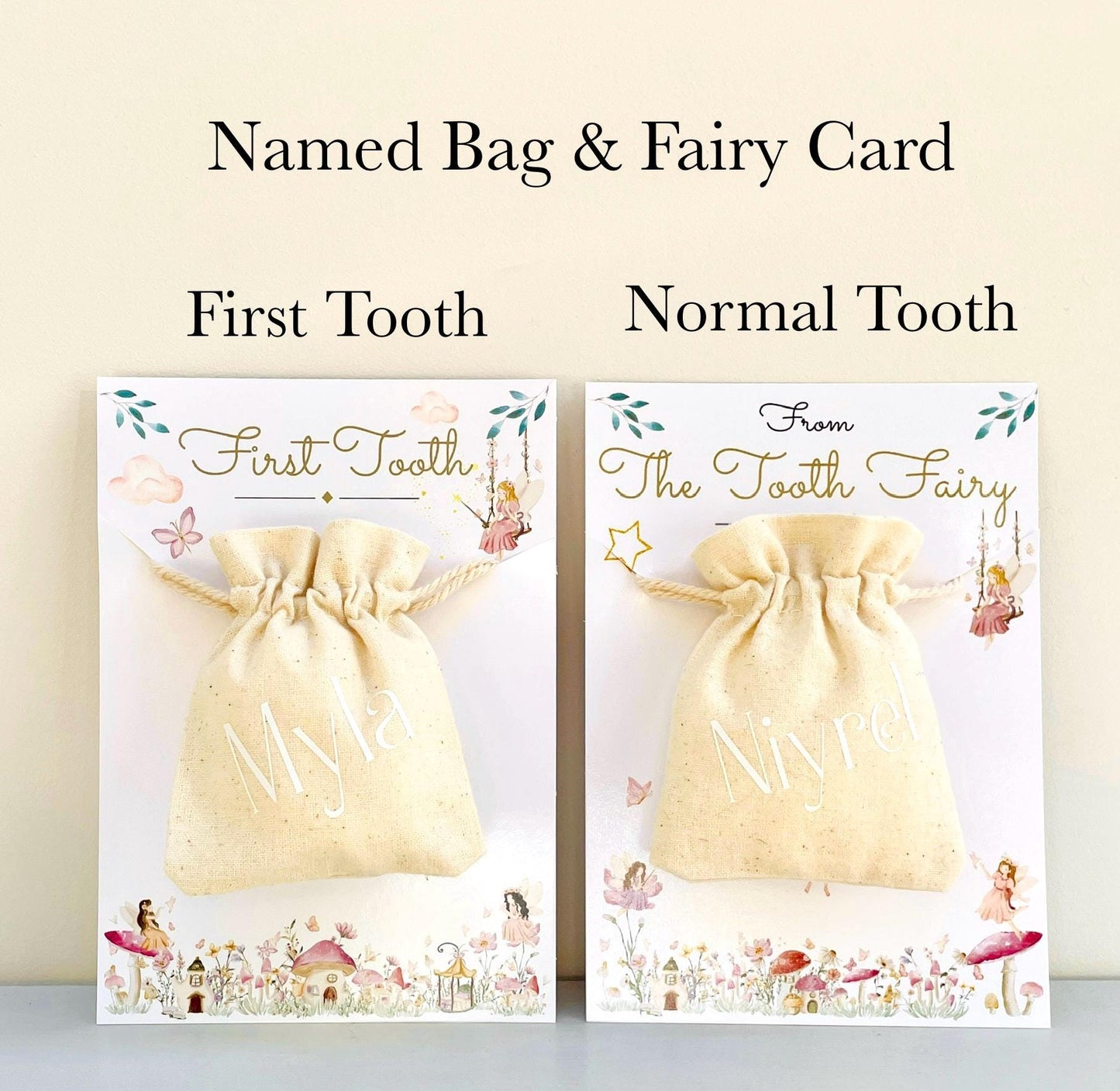 Tooth Fairy Letter- Tiny Tooth Fairy Kit with message in a bottle- Dandelion in a bottle Tooth Fairy Set