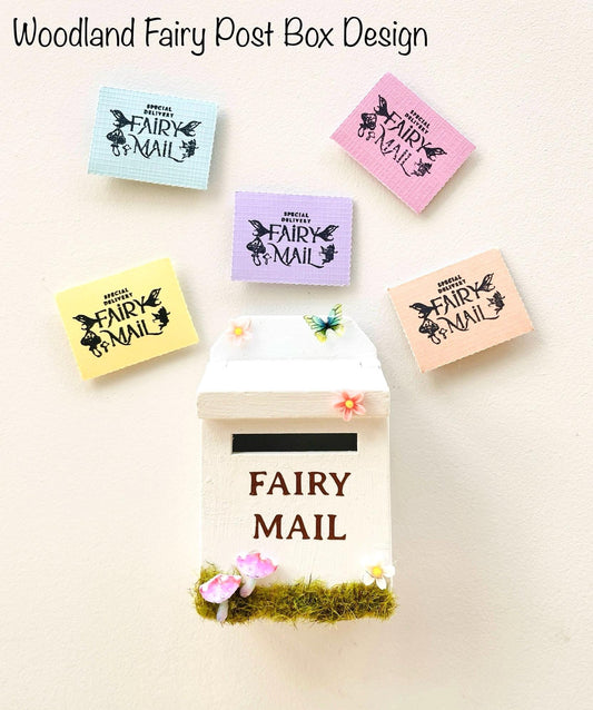 FAIRY POSTBOX with Fairy Letters for Fairy Bedroom! Personalised Fairy Mail delivered to your child - Fairy Penpal, Fairy Door Accessory