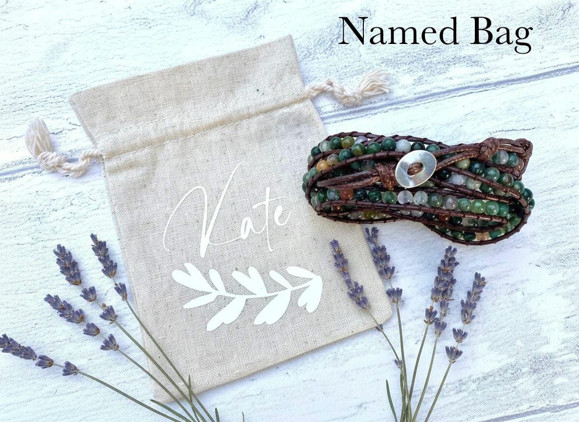 Beautiful Boho Bracelet -Beaded Wrap Multi- Layered Chakra Bracelet with natural beads entwined. Healing Friendship Bracelet