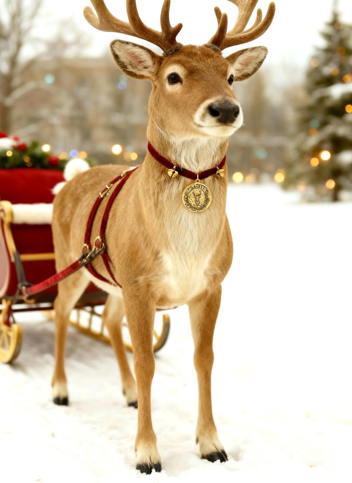 Lost REINDEER TAG- one of Santa’s Reindeer lost their tag whilst they were visiting! Fantastic Christmas Eve Box filler or Stocking Filler.