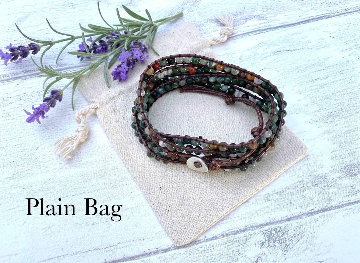 Beautiful Boho Bracelet -Beaded Wrap Multi- Layered Chakra Bracelet with natural beads entwined. Healing Friendship Bracelet